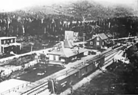 Vue sur la gare 1916