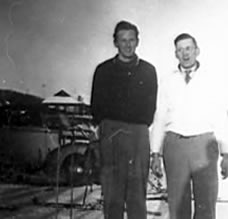 Georges Baumann et Jean-Paul Painchaud en 1940 à St-Sauveur